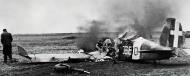 Asisbiz Fiat G50 Freccia 53 Stormo CT 151 Gruppo 368 Sqa destroyed by fire after landing Tunisia 1943 01
