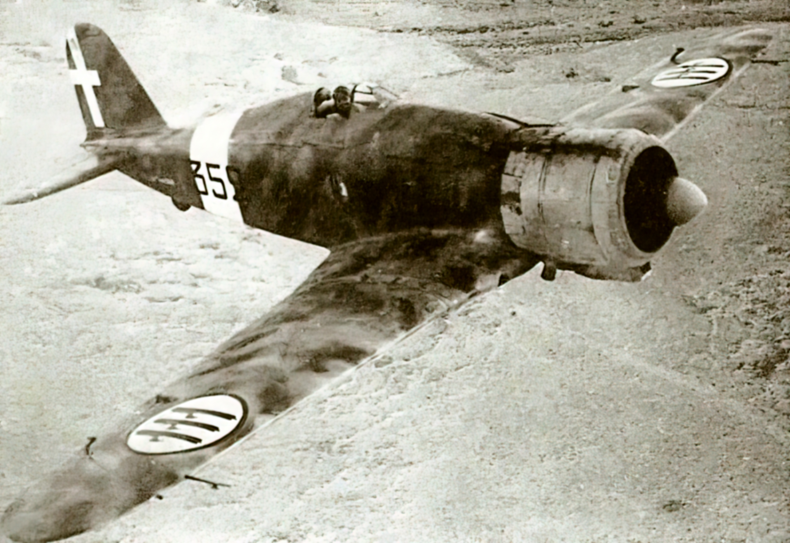 Fiat G50 Freccia 20 Gruppo 352 Squadriglia 352 4 MM5945 Martuba July 1941 01