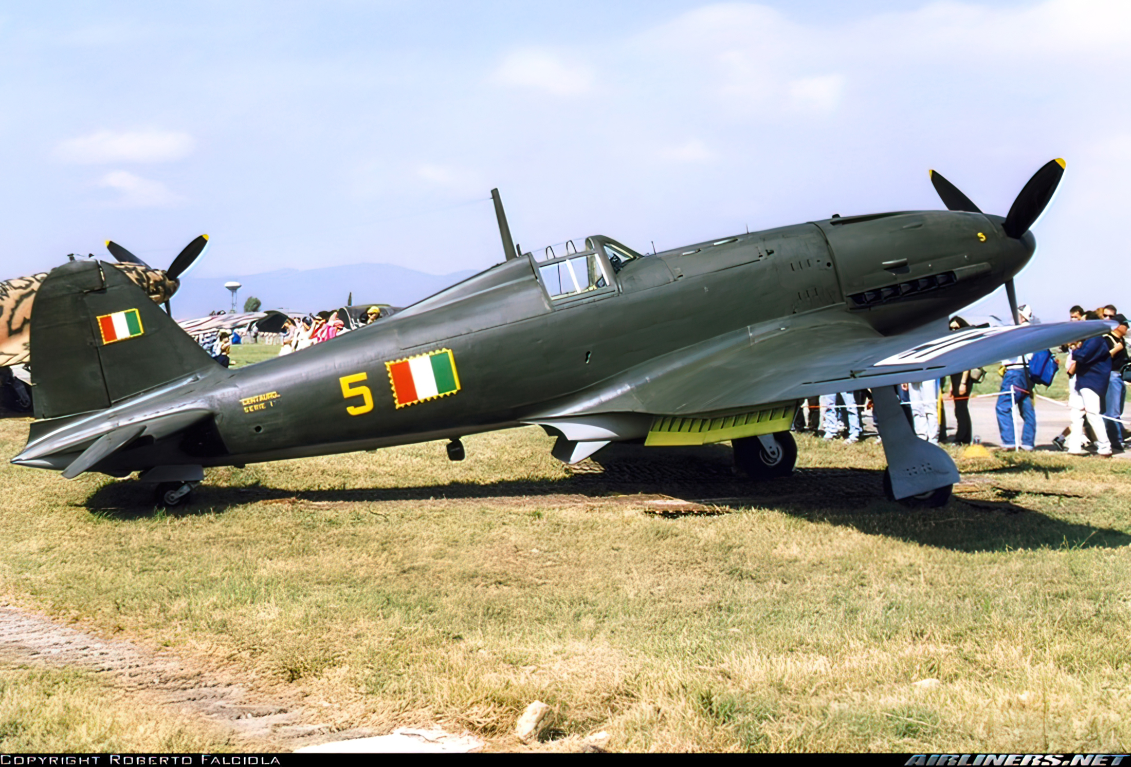 ANR Aeronautica Nazionale Repubblicana Fiat G55 Centauro 2 Gruppo 2 Squadriglia Yellow 5 Cascina presevered 01