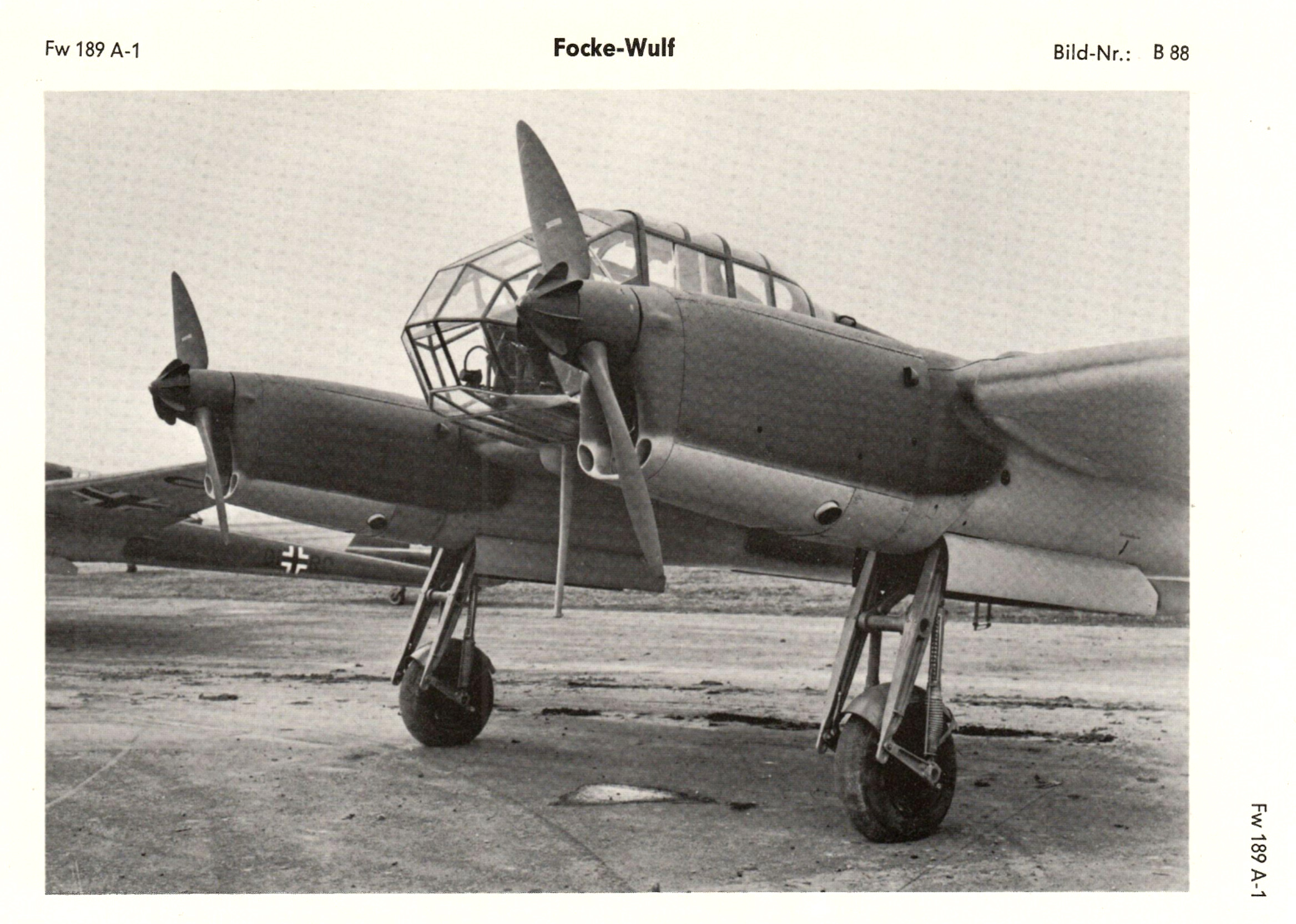 Focke Fw 189A1 identification card ebay 01