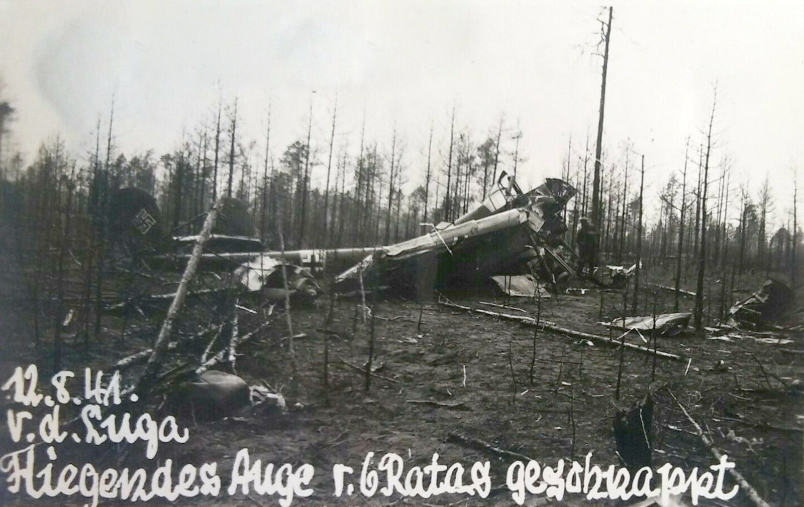 Focke Wulf Fw 189 crashsite Luga Russia 12th Aug 1941 ebay1
