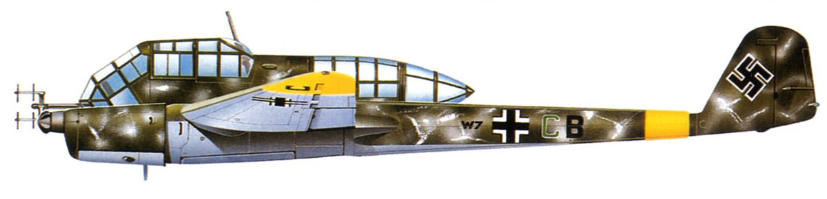 Focke Wulf Fw 189 NJG100 W7+CB Greifswald 1945 0A