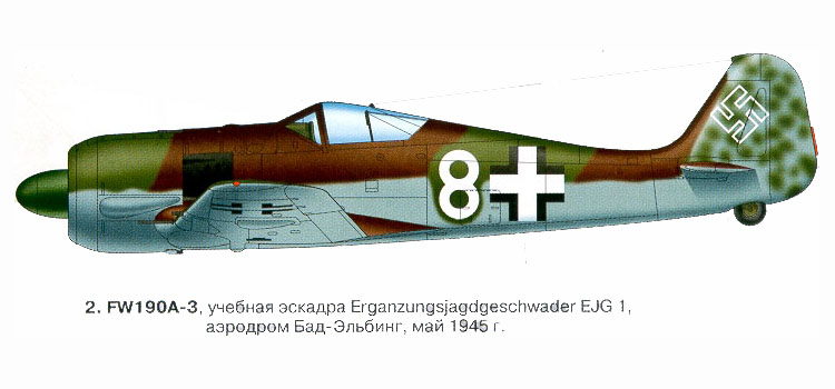 Focke Wulf Fw 190A3 EJG1 White 8 May 1945 0A