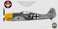 Asisbiz Focke Wulf Fw 190A5 1.JG1 White 7 Walter Kohne Deelen Netherlands Aug 1943 0A