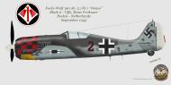 Asisbiz Focke Wulf Fw 190A6 2.JG1 Black 2 Hans Vorhauer Deelen Netherlands Sep 1943 0A