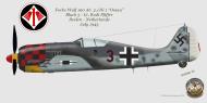 Asisbiz Focke Wulf Fw 190A6 2.JG1 Black 3 Rudi Pfiffer Deelen Netherlands July 1943 0A
