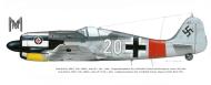 Asisbiz Focke Wulf Fw 190A7 1.JG1 White 20 Emil Rudolf Schnoor WNr 340035 Hopsten Mar 1944 0A