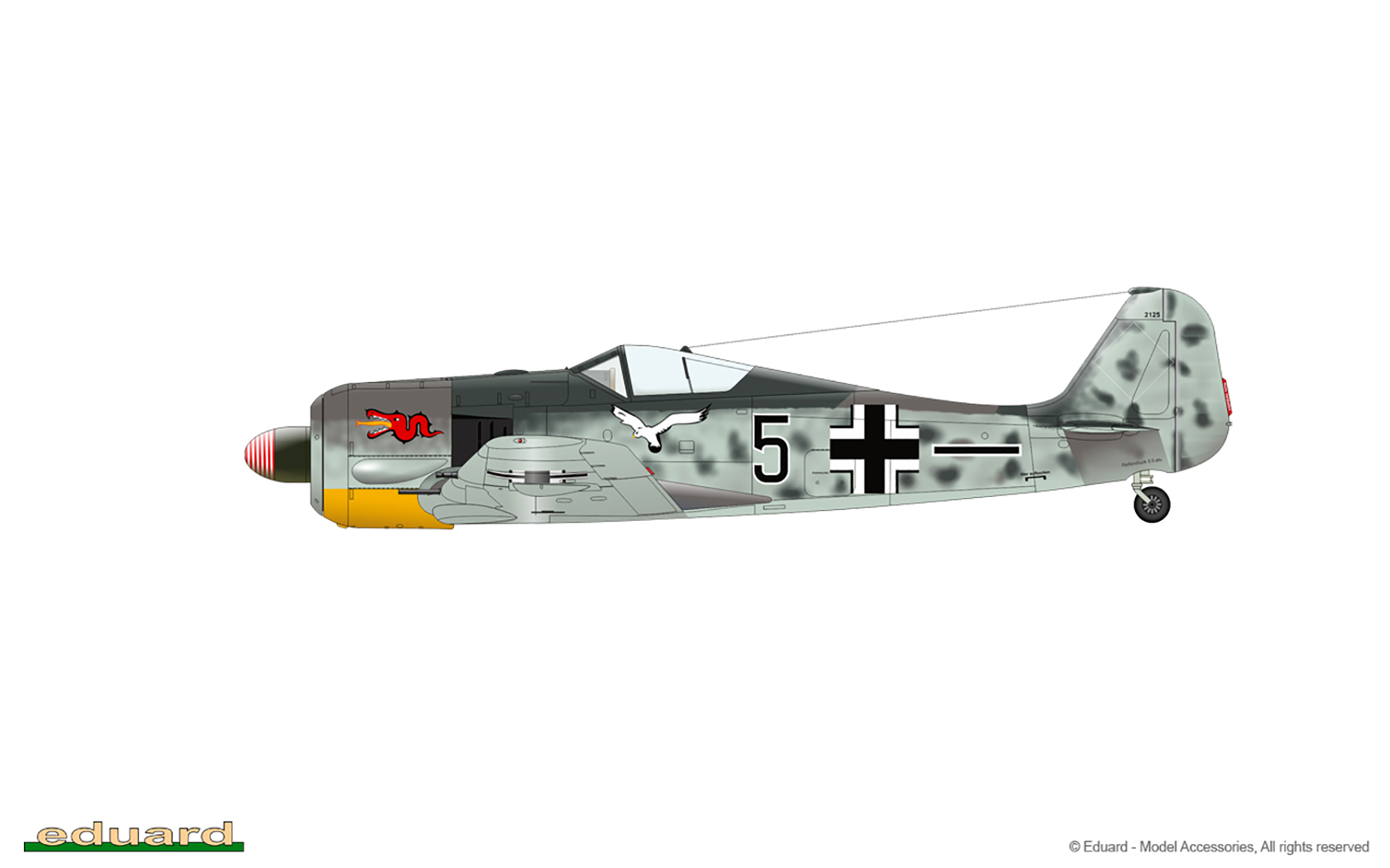 Focke Wulf Fw 190A2 5.JG1 Black 5 Max Buchholz WNr 125 Katwijk Holland 1942 0A