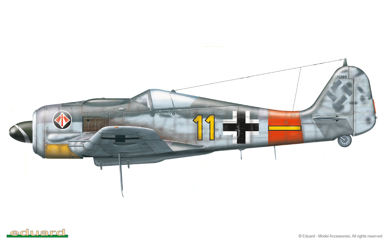 Focke Wulf Fw 190A8 6.JG1 Yellow 11 Alfred Bindseil WNr 170393 Stormede Germany 1944 0B