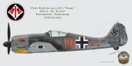 Asisbiz Focke Wulf 190A4 5.JG1 Red 10 Kromer Woensdrecht Netherlands Mar 1943 0A