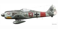 Asisbiz Focke Wulf Fw 190A7 II.JG1 Red 13 Heinz Bar WNr 431007 Stormede Germany Apr 1944 0E