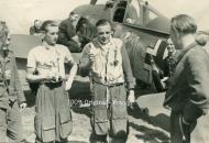 Asisbiz Focke Wulf Fw 190A4 JG1 Yellow 11 with pilot being celibrated eBay2