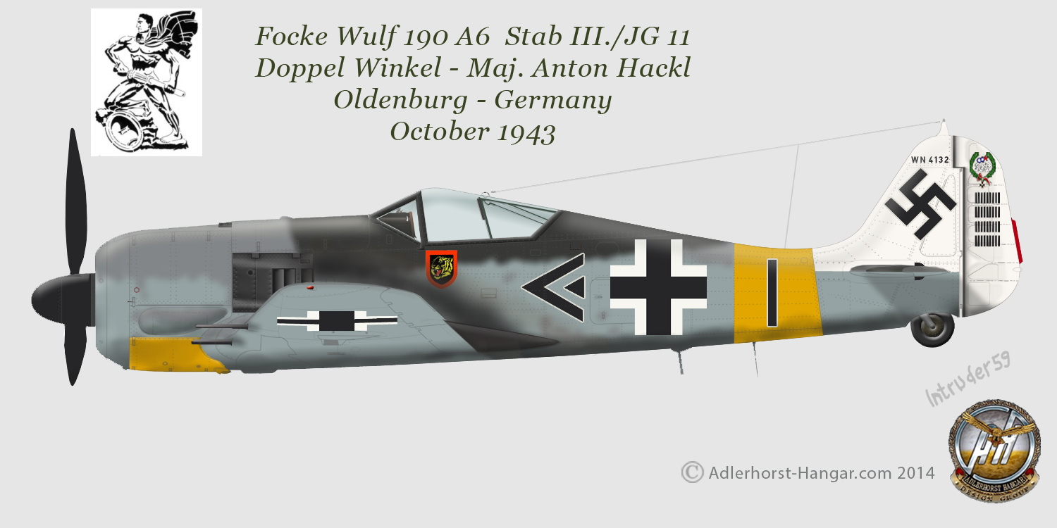 Peddinghaus 1/32 Fw 190 A-6 Markings Anton Hackl III./JG 11 Oldenburg 1944 2436 