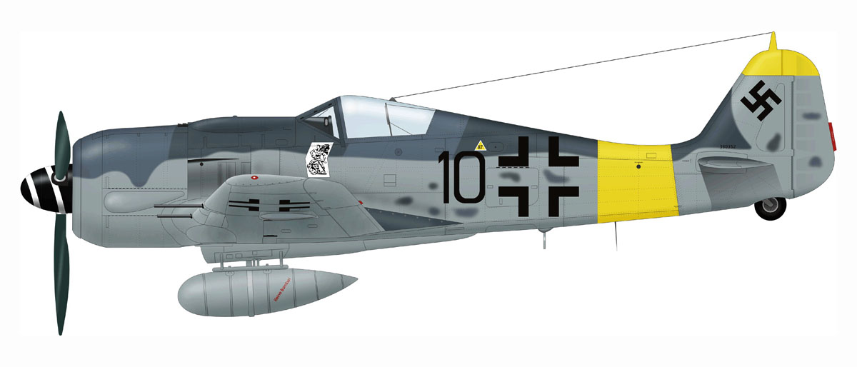 Asisbiz Focke Wulf Fw 190A8 2.JG11 Black 10 WNr 380352