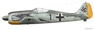 Asisbiz Focke Wulf Fw 190A2 2.JG2 Black 1 Horst Hanning WNr 734 France Feb 1943 0A