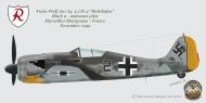 Asisbiz Focke Wulf Fw 190A4 2.JG2 Black 2 Marseilles Marignane France Nov 1942 0A