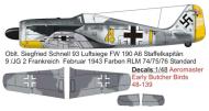 Asisbiz Focke Wulf Fw 190A 9.JG2 Yellow 4 Siegfried Schnell WNr 746 Vannes France Feb 1943 0H