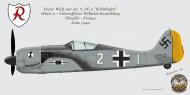 Asisbiz Focke Wulf Fw 190A3 7.JG2 White 2 Wilhelm Reuschling Theville France June 1942 0A