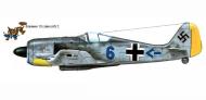 Asisbiz Focke Wulf Fw 190A 10.JG2(Jabo) Blue 6 WNr 080 Beaumont le Roger France 1942 0A
