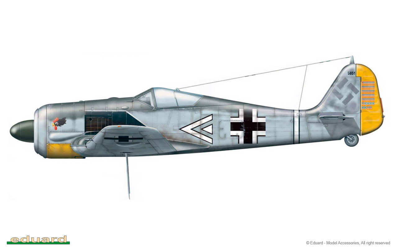 Asisbiz Focke Wulf Fw 190A5 III.JG2 Egon Mayer WNr 5851 France 1943 0A