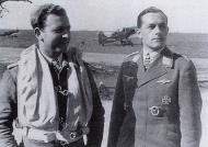 Asisbiz Aircrew Luftwaffe JG2 ace Walter Oesau and 9.JG2 Siegfried Schnell France 1942 01