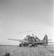 Asisbiz Focke Wulf Fw 190A SG3 White 20 undergoing comms check at Immola 2nd Jul 1944 01