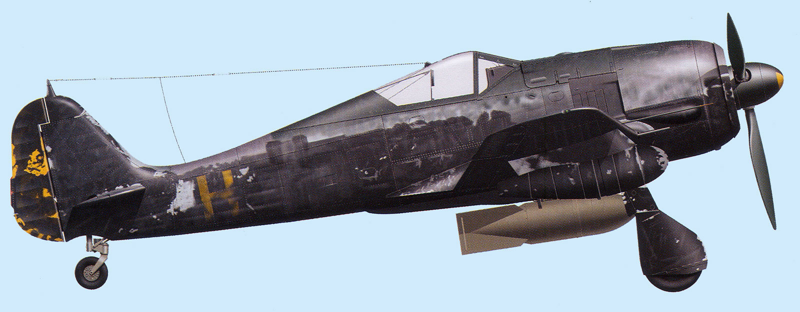 Asisbiz Focke Wulf Fw 190A 7.SKG10 H delta WNr 7155 RAF West