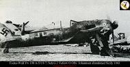 Asisbiz Focke Wulf Fw 190A5U8 7.SchG2 Yellow O Johannsen abandoned Sicily 1943 01