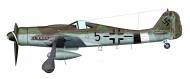 Asisbiz Focke Wulf Fw 190D9 Stab JG26 Black 5 WNr 401392 Flensburg Germany 1945 0A