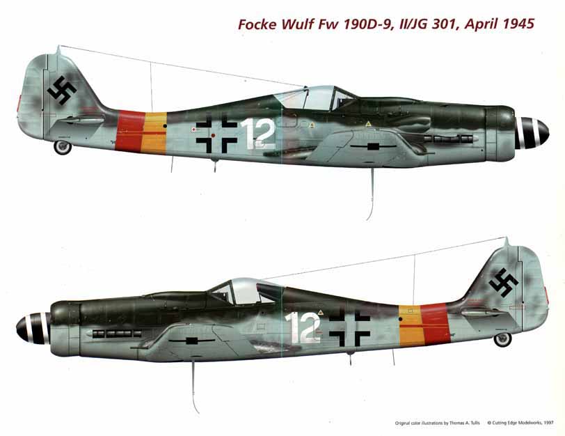 Asisbiz Focke Wulf Fw 190D9 5.JG301 White 12 WNr 500408