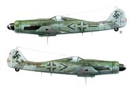 Asisbiz Focke Wulf Fw 190D9 Stab II.JG6 Blue 12 WNr 211934 Furth Germany May 1945 Avions 165 P24