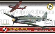 Asisbiz Box artwork Focke Wulf Fw 190D9 JV44 Red 3 Waldemar Wubke Germany 1945 0A