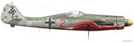 Asisbiz Focke Wulf Fw 190D11 JV44 Red 2 Munich Germany April 1945 Claes Sundin 0A