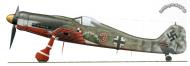 Asisbiz Focke Wulf Fw 190D9 JV44 Red 3 Waldemar Wubke Germany 1945 0A