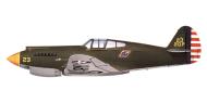 Asisbiz Curtiss P 40C 20th Pursuit Group 79th Pursuit Squadron Yellow 23 Hamilton Field California 1941 0B