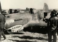 Asisbiz Curtiss Hawk 81A 23FG1PS White 6 P 8187 John Deall belly landed 02