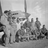 Asisbiz Aircrew RAF 112Sqn group photo taken at LG122 Egypt IWM CM1820