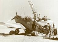 Asisbiz Curtiss Tomahawk IIB SAAF 5Sqn GLP AN420 being overhauled Western Desert NARA 01