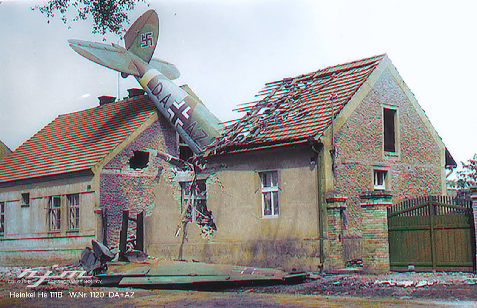 Heinkel He 111B2 FFSC12 Stkz DA+AZ WNr 1120 crashsite Jenec Prague Ruzyne Czech 15th Jul 1941 01
