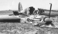 Asisbiz Heinkel He 111 crash site beinng examined by French troops France 1940 01
