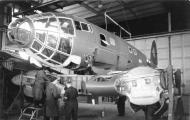 Asisbiz Heinkel He 111H in the preliminary stage of wing installation 01
