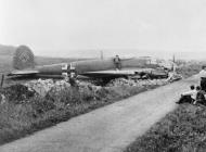 Asisbiz Heinkel He 111P 9.KG27 1G+NT sd by 92Sqn belly landed nr Charterhouse Somerset 14th Aug 1940 IWM CH1887