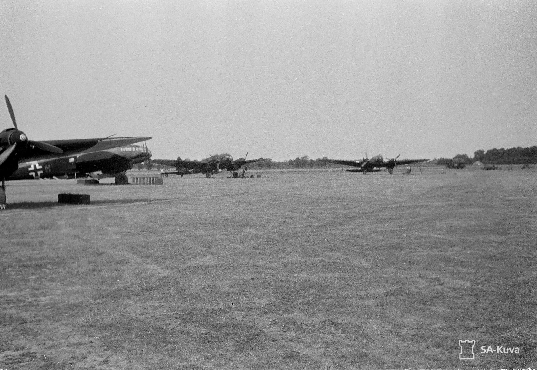 Heinkel He 111 2.KG4 5J+HK at Konigsberg Germany 21st Jul 1941 Flickr 02