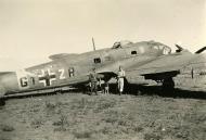 Asisbiz Heinkel He 111H 7.KG55 G1+ZR showing battle damage Russia 1941 01