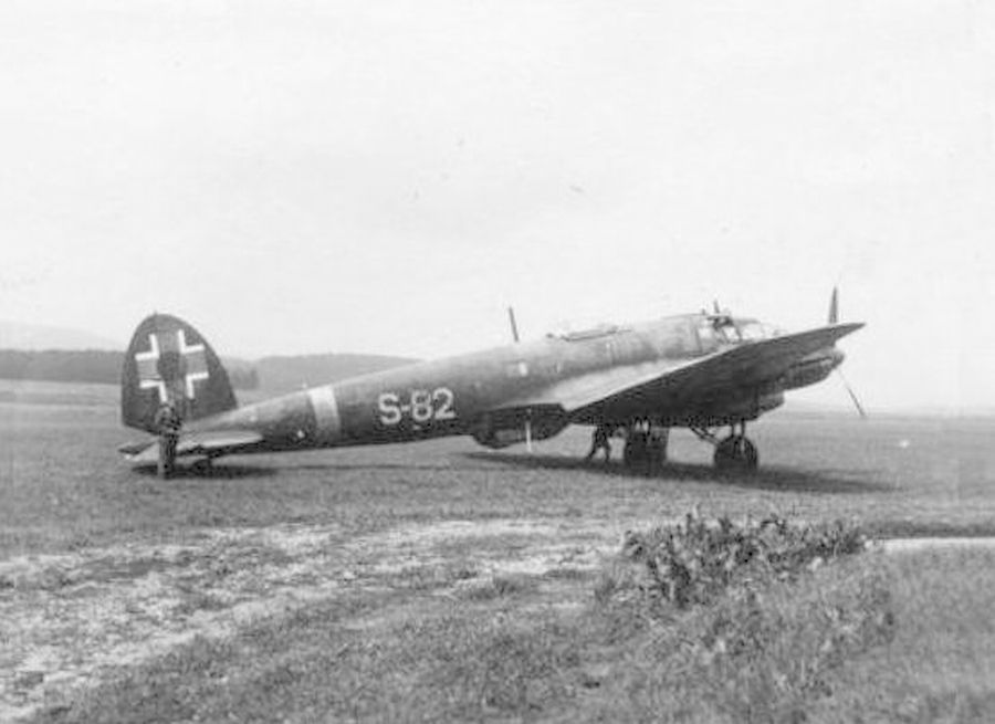 Heinkel He 111H3 SAF S 82 Trencin Slovakia 1943 02