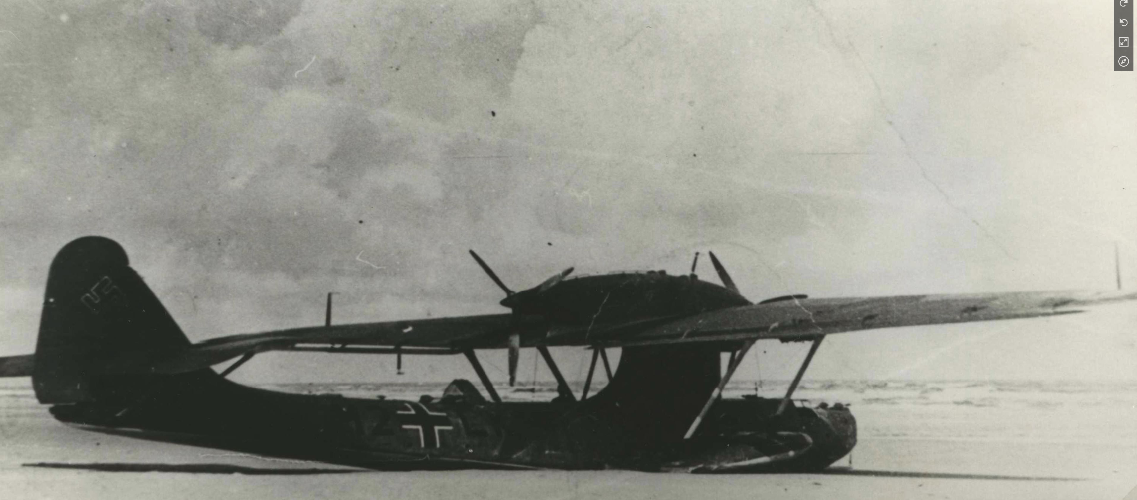 Dornier Do 18 2.106 M2+LK on the beach of Ameland 25th Sep 1939 NIOD