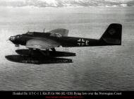 Asisbiz Heinkel He 115C1 1.KuFlGr906 8L+EH flying low over the Norwegian Coast 01