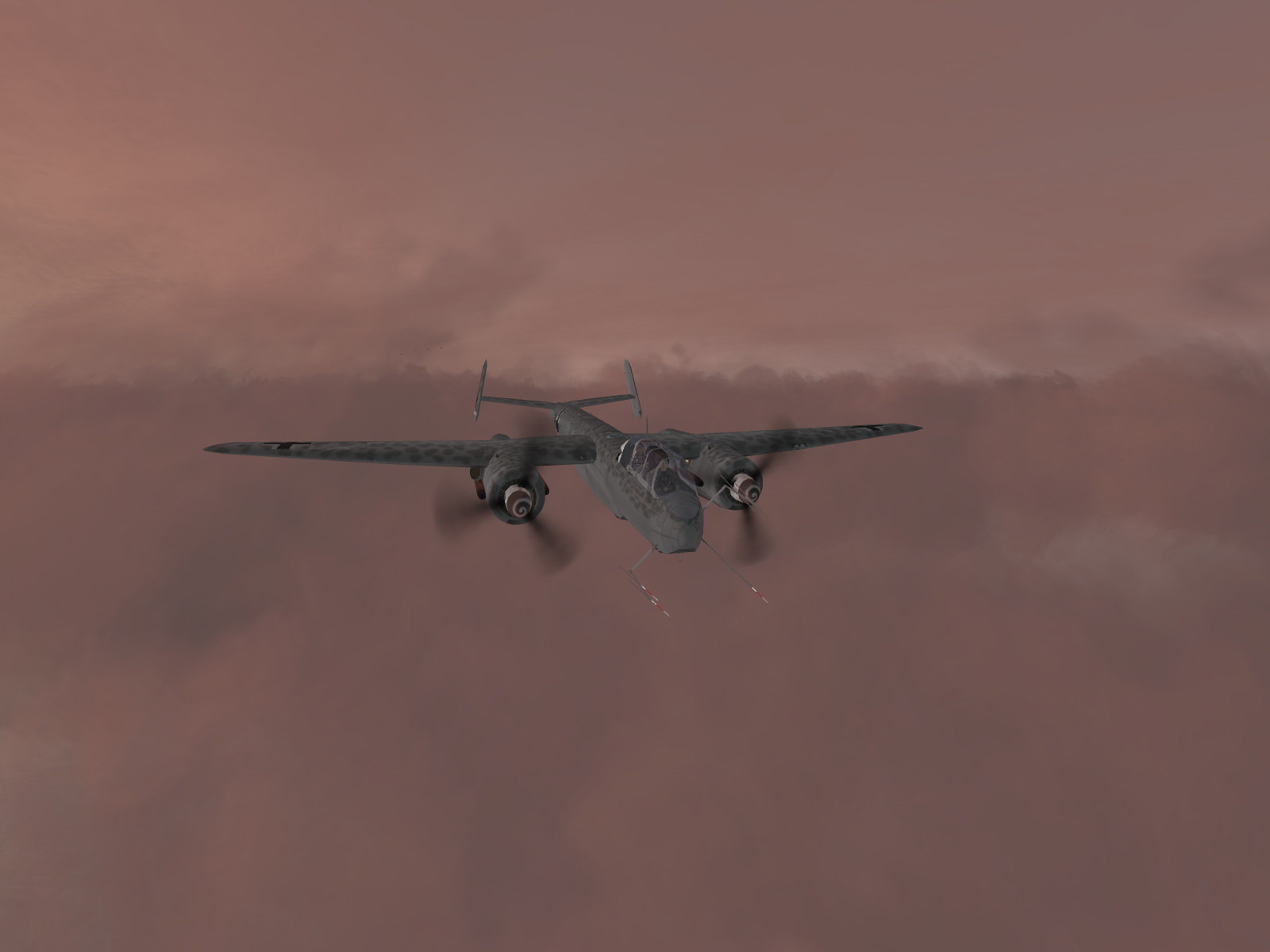IL2 MH He 219A Nachtjager on dawn patrol over Germany 03