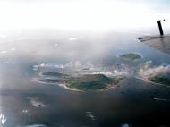 Asisbiz Truk Atoll under attack aerial view from Moen 1944 02