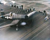 Asisbiz Vought F4U 1D Corsair CAG 15 White 88 launches from CV 9 USS Essex 25th Jan 1945 01